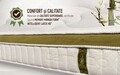 Saltea Green Future Nature Bamboo 200x200 cm, H 25 cm, Latex, Memory, Dual Confort