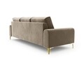 Canapea, Madara, Mazzini Sofas, 4 locuri, gold legs, 237x102x90 cm, catifea, bej