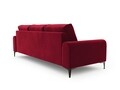 Canapea, Madara, Mazzini Sofas, 4 locuri, 237x102x90 cm, catifea, rosu vin