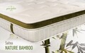 Saltea Green Future Nature Bamboo 180x200 cm, H 25 cm, Latex, Memory, Dual Confort