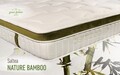 Saltea Green Future Nature Bamboo 80x200 cm, H 25 cm, Latex, Memory, Dual Confort