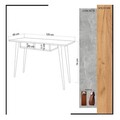 Birou, Mod Design, Soomin, 120x74x60 cm, Stejar / Alb