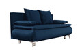 Canapea extensibila Sofie Lux, 203x92x86 cm, 3 locuri, lada pentru depozitare, Albastru navy