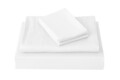 Lenjerie de pat Hotel Line, pentru doua persoane, bumbac 100%, satin, 300 TC, alb