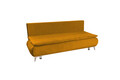 Canapea extensibila Sofie Lux, 203x92x86 cm, 3 locuri, lada pentru depozitare, mustard